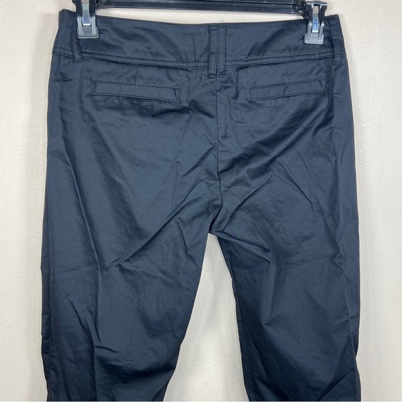 NEW SIZE 8 DALIA COLLECTION BLACK CUFFED CROPPED PANTS STRETCH CASUAL - Picture 5 of 9